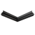 Угол внешний 90° Flexy FLY 01, 20х20 см, чёрный - 3D Угол внешний 90° Flexy FLY 01, 20х20 см, чёрный - 3D
