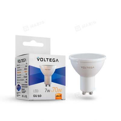 Лампочка Sofit GU10 7Вт 2800К, тёплая (1шт)