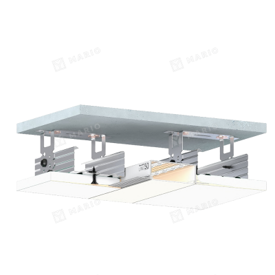 Профиль Flexy GIPS LINE 50 (ПФ8606) Световая линия 50, некрашеный (2м) - монтаж 2