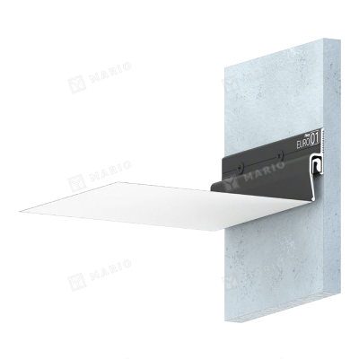 Профиль Flexy EURO 01 (ПФ8244) ЕвроФлэкси мини, чёрный (2м) - способ монтажа