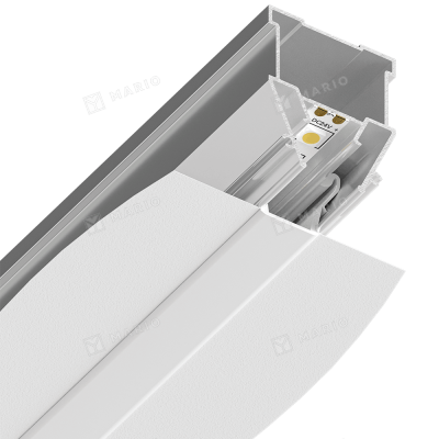 Экран 14 мм, жёсткий Flexy SCREEN 14 для LED 01, LED 02, GARDINA2 05, LINE 15, IZI KARNIZ2 05 - в сборе