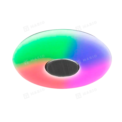 Estares св-к накладной св д A-play classic 60W(4900lm) 2K-4K-6K d527x65мм ПУЛЬТ ДУ динамик RGB IP20
