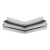 Угол внешний 90° Alteza CONTOUR-PRO LED, 20х20 см, белый - 3D Угол внешний 90° Alteza CONTOUR-PRO LED, 20х20 см, белый - 3D