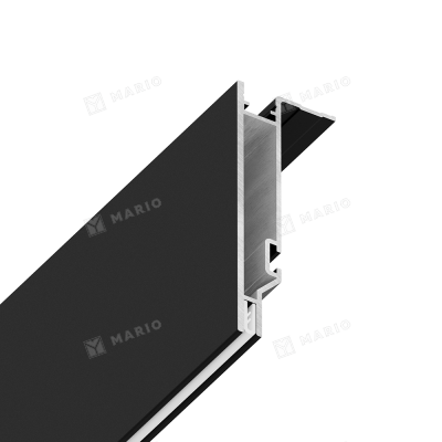 Профиль Kraab MADERNO 80 конструкционный, чёрный (2м) - 3D