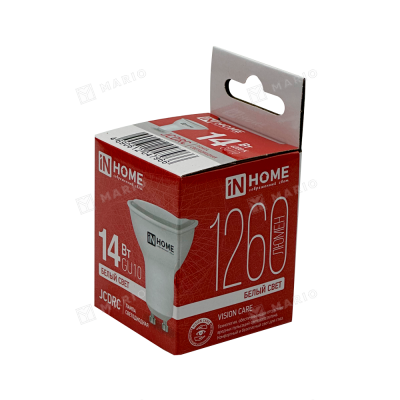 Лампа светодиодная In Home GU10 14W(1260Lm) 40007966K 4K 7966 - упаковка