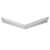 Угол внутренний 90° Flexy FLY 01, 20х20 см, белый - 3D