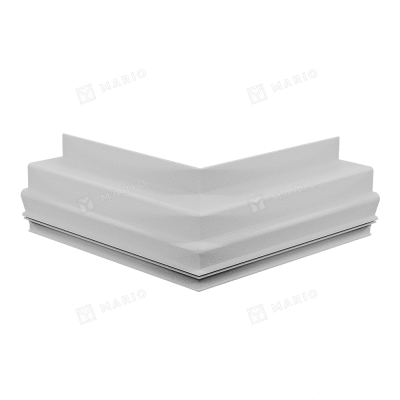 Угол внешний 90° Alteza CONTOUR-PRO LED, 25х25 см, белый - 3D, вид 2