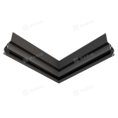 Угол внешний 90° Flexy Euro 05, 25х25 см, чёрный - 3D