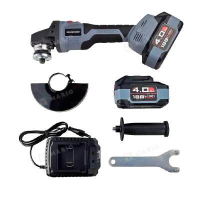 Бесщеточная аккумуляторная УШМ (болгарка) ProfiPower MKDGA-18V E0080 - комплект