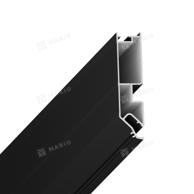 Профиль LumFer PDK80 Переход для карниза, чёрный (2м) - 3D