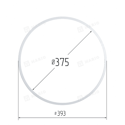 Термокольцо 375мм, белое