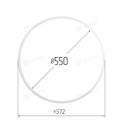 Термокольцо 550мм, белое