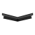 Угол внутренний 90° Flexy FLY 01, 25х25 см, чёрный - 3D Угол внутренний 90° Flexy FLY 01, 25х25 см, чёрный - 3D