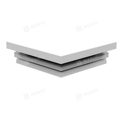 Угол внутренний 90° Alteza CONTOUR-PRO LED, 25х25 см, белый - 3D, вид 2