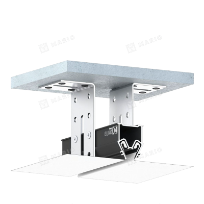 Профиль Flexy EURO 04 (ПФ8242) Разделительный, чёрный (2м) - способ монтажа