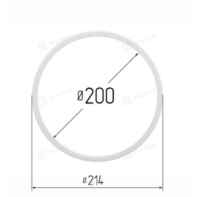 Термокольцо 200мм, прозрачное