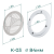 Комплект решётка магнитная с платформой К-03 (d100мм), белая - схема Комплект решётка магнитная с платформой К-03 (d100мм), белая - схема