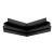 Угол внешний 90° Alteza CONTOUR-PRO LED, 25х25 см, чёрный - 3D Угол внешний 90° Alteza CONTOUR-PRO LED, 25х25 см, чёрный - 3D