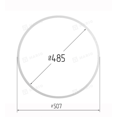 Термокольцо 485мм, прозрачное
