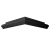 Угол внешний 90° Flexy FLY 01, 20х20 см, чёрный - 3D, вид 2 Угол внешний 90° Flexy FLY 01, 20х20 см, чёрный - 3D, вид 2