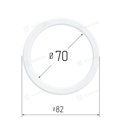 Термокольцо 70мм, белое