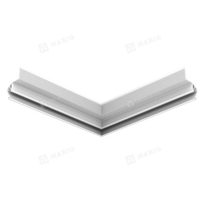 Угол внешний 90° Flexy FLY 02, 20х20 см, белый - 3D