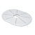 Платформа под люстру 250 180 мм, овал, белая