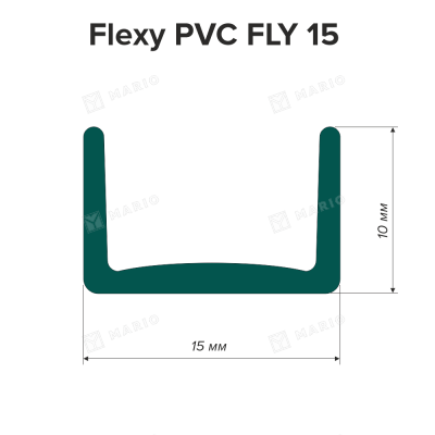 Вставка 15 мм Flexy PVC FLY 15 для FLY 02, GIPS FLY 01, GIPS FLY 02 - схема